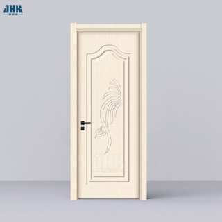 Graziosa porta in PVC di legno con ingresso in plastica