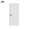 Porta d'ingresso in legno a doppia porta con primer bianco a 2 pannelli