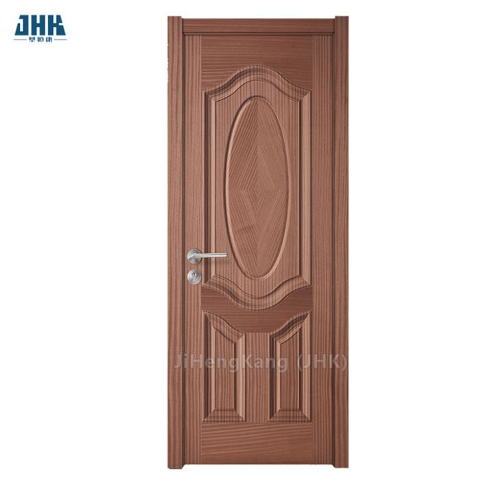 Porta interna per bagno con 1 pannello shaker in stile HDF stampato e 2 pannelli