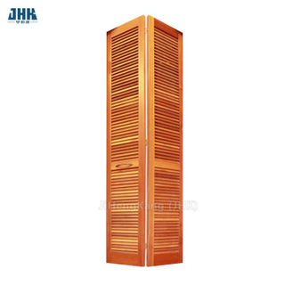 Porta pieghevole in legno con feritoia bi-fold in pino (JHK-B07)