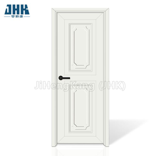Porta in legno massello con pannello interno in PVC WPC ABS intagliato bianco