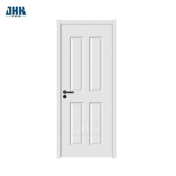 Jhk-004 Porta con primer bianco per interni in legno bianco con finitura a 4 pannelli