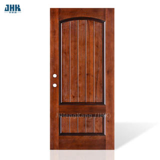Porta d'ingresso in legno di quercia rivestita in rame, porta d'ingresso in rame