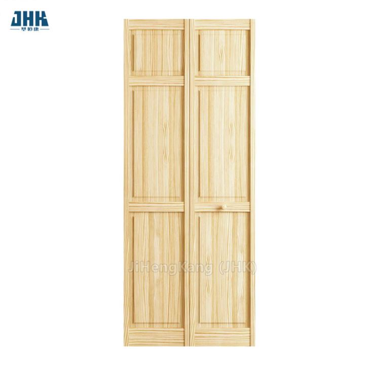 Doppia porta di piegatura di legno interna Bi-Folding bianca (JHK-B03)
