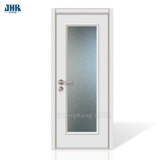 Porte in vetro per la casa Porta scorrevole in legno Villa a 4 pannelli Porte interne lucide Doppia porta in vetro bianco