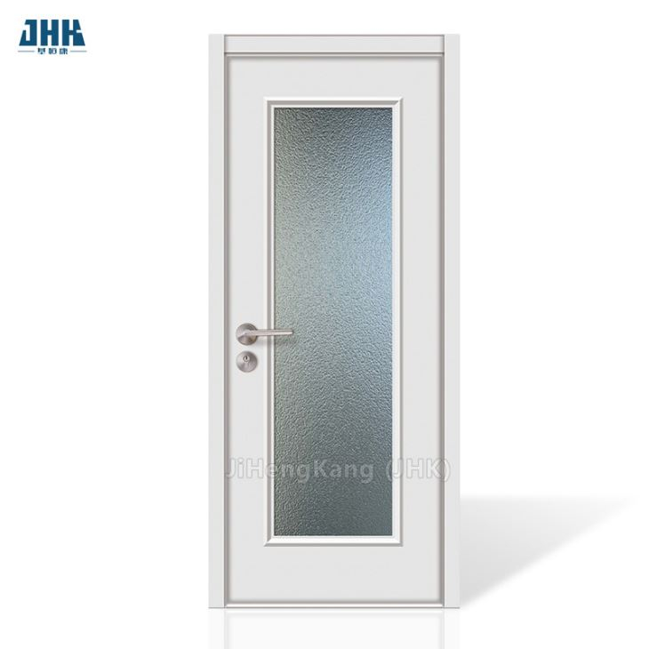 Nuove impostazioni Linea a doppio colore Impiallacciatura in MDF a prova di umidità Porte di casa in legno Interni bianchi Pre-appesi in legno massello Compensato Porta in legno dal design semplice a filo