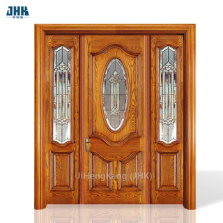 Design della porta principale in legno per porta interna in MDF modellato