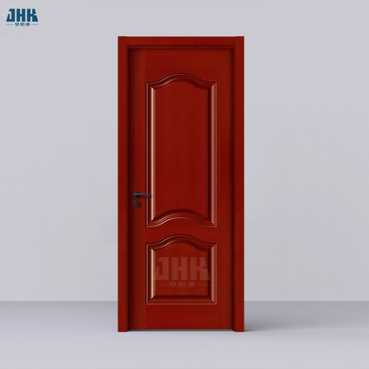 Porta modellata pelle della porta del MDF della melammina di progettazione del pannello di Brown per la fabbrica di Foshan (SM-JY-013)