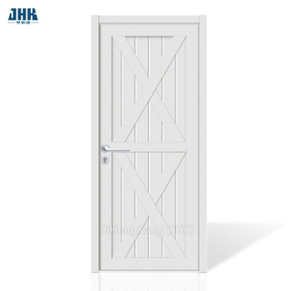 Elegante porta interna in legno massello a doppio shaker di colore bianco