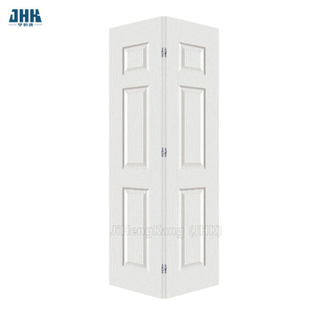 Porta bi-fold in MDF composito con modanatura strutturata laccata bianca da 36 x 80 pollici per cabina armadio