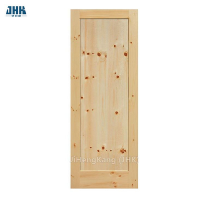 Porta a filo in stile americano per interni in legno per soggiorno Porta scorrevole in legno di pino nodoso Larice Ontano