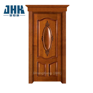 Porta frontale in legno rifinita in mogano